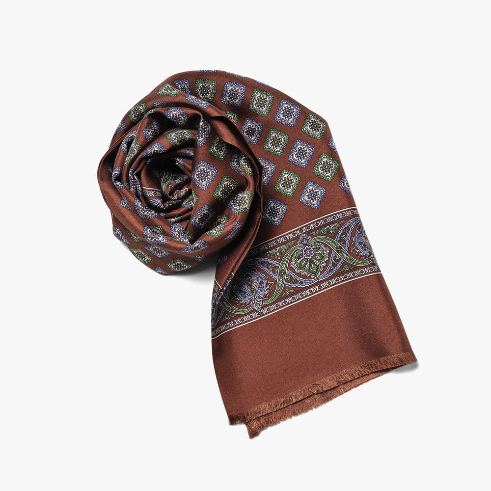 TUBULAR SCARF BROWN