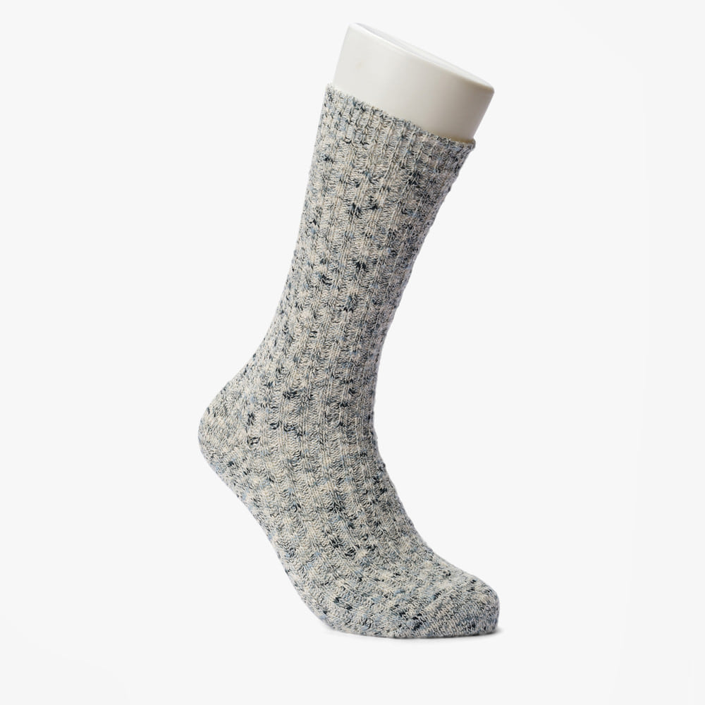 HOMESPUN ART YARN CREW SOCKS BLACK