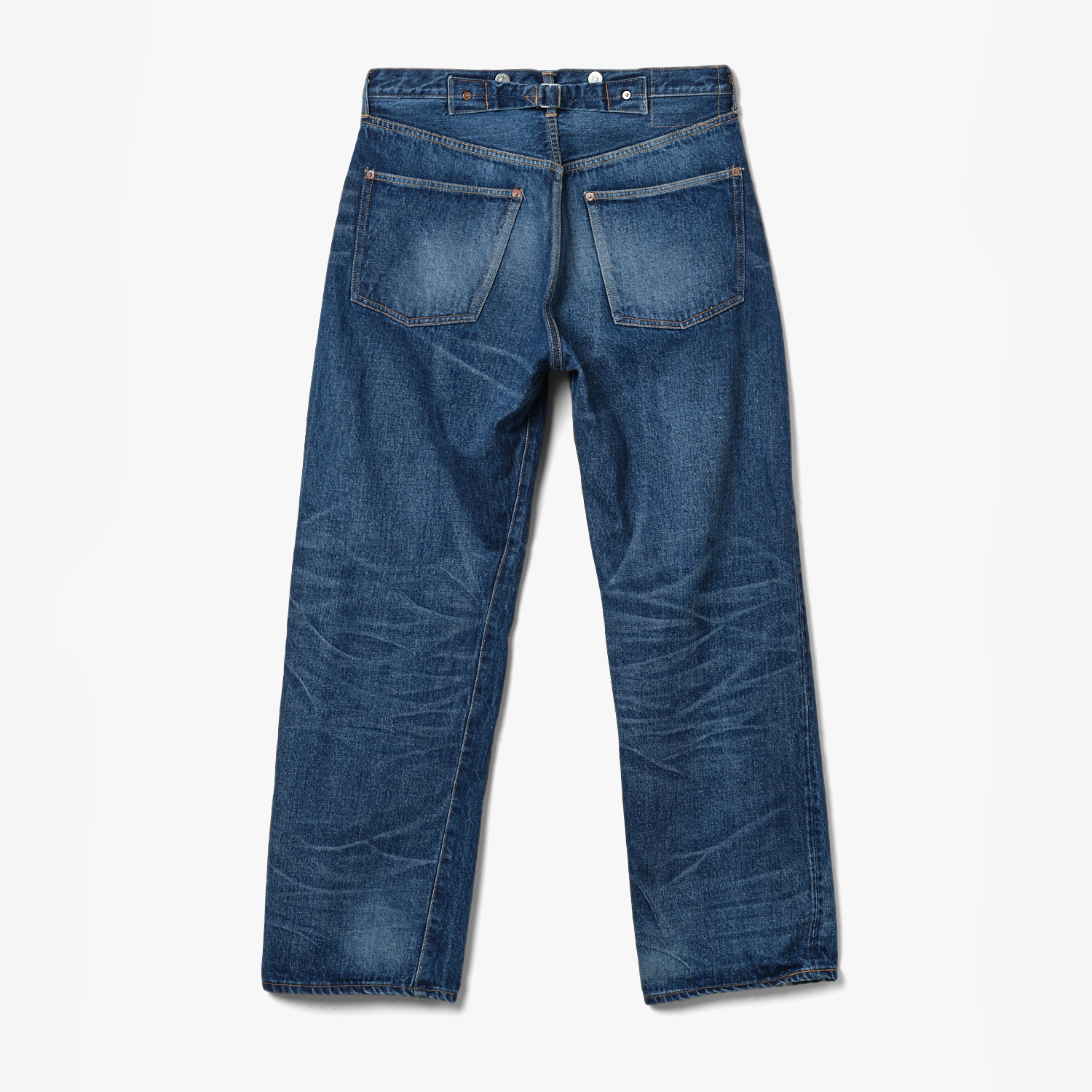 ☆韓国の人気☆【PERSTEP】☆Long Deep Washing Denim Pant.s☆ Black Wash Denim X-Strap Pant – ShirtsNThingsAZ