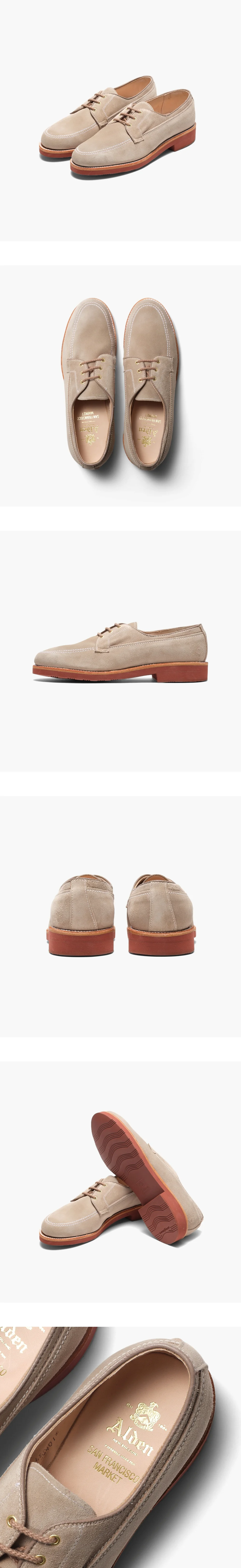 [MTO] A6401L Unlined Mocc Toe Blucher Milkshake Suede - 샌프란시스코마켓