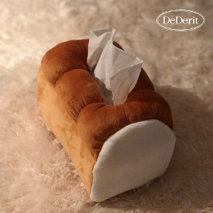데데리트 인테리어 귀여운 식빵 모양 티슈 각티슈 휴지 케이스 커버 디스펜서