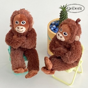 데데리트 우탄이 원숭이 오랑우탄 귀여운 인형 키링 가방고리 열쇠고리 우정 커플 선물