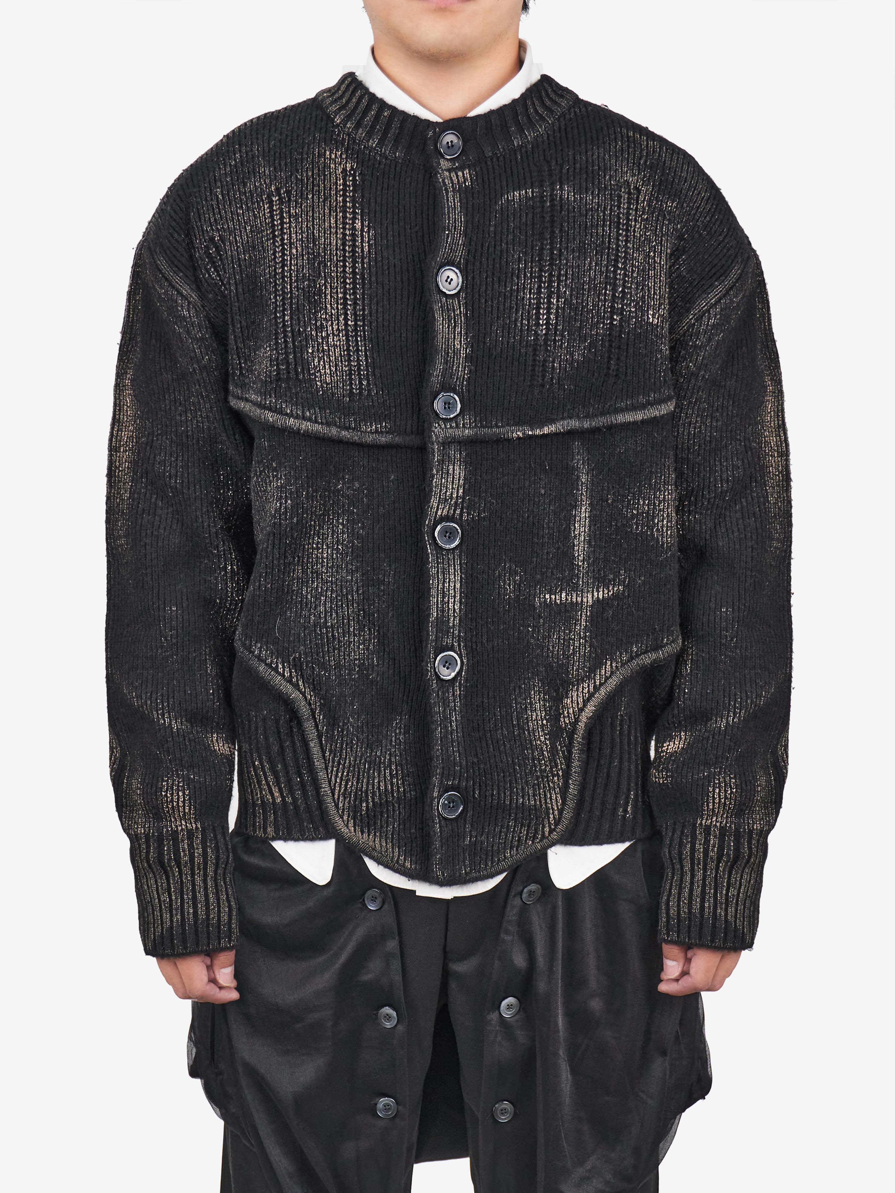 PAINTED CORSET KNIT CARDIGAN (30% off, 프리 시즌오프) | JUNTAE KIM