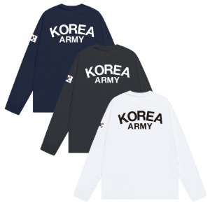 쿨론 ROKA 아미 육군 라운드 긴팔 티셔츠 S-7XL
