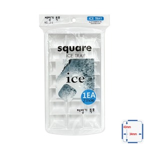 일조 제빙기 특호 0377 냉동실 얼음트레이 얼음틀 아이스 큐브 사각 몰드