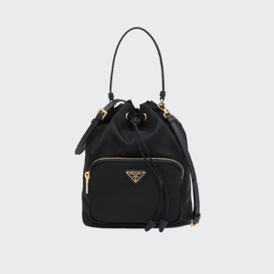 프라다 여성 블랙 버킷백 - Prada Womens Black Bucket Bag - pr202x