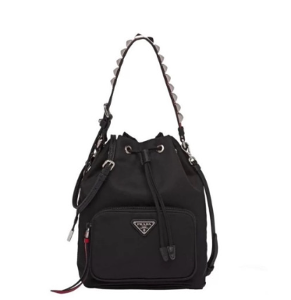 프라다 여성 블랙 버킷백 - Prada Womens Black Bucket Bag - pr203x