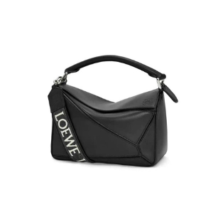 로에베 여성 블랙 퍼즐백 - Loewe Womens Black Puzzle Bag - lob950x
