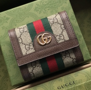 Gucci 2021 Women&#039;s Leather Wallet,12.5cm,GUW0192 - 구찌 2021 여성용 레더 지갑,12.5cm,베이지