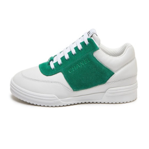 ✨샤넬 여성 카프스킨 그린 스니커즈 - Chanel Womens Green Sneakers - sh14x