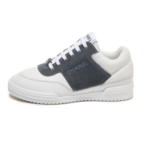 ✨샤넬 여성 카프스킨 그레이 스니커즈 - Chanel Womens Gray Sneakers - sh15x