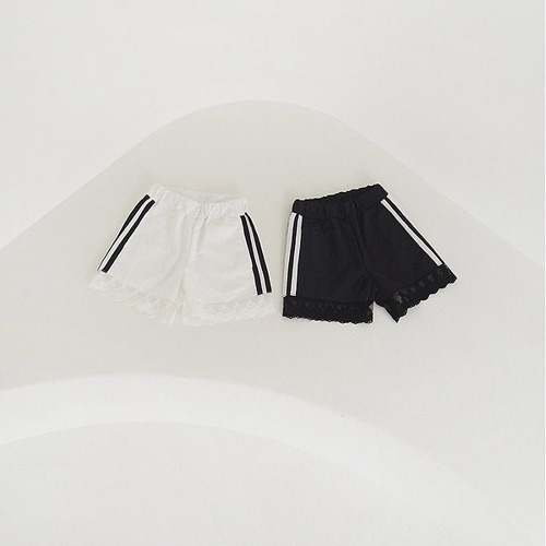 lace anorak shorts _ zan clover