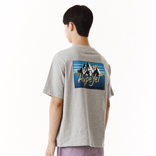 썬샤인 하프 티셔츠 멜란지그레이