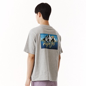 썬샤인 하프 티셔츠 멜란지그레이