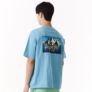 썬샤인 하프 티셔츠 블루