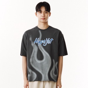 파이어 하프 티셔츠 다크그레이