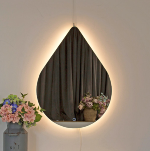 물방울 인테리어 LED 거울 간접 조명 벽거울