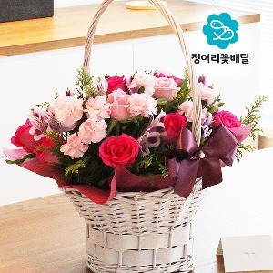 [정어리꽃배달] 고급형 스윗티 혼합 꽃바구니