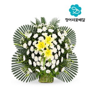 [정어리꽃배달] 고급형 근조바구니 전국 꽃배달서비스