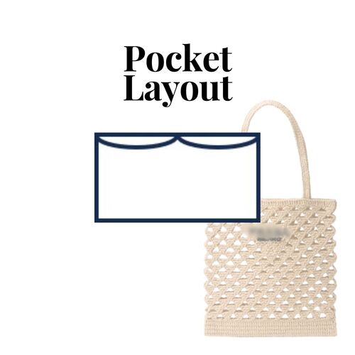 10-87/ P-1BG493) Bag Organizer for Prada Crochet tote bag 1BG493