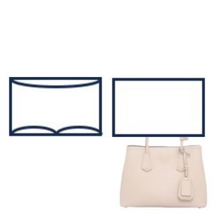 (10-24/ P-Double-S) Bag Organizer for Double Small Tote size – A set of 2