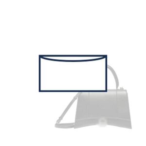 Our Glass Top Handle Bag Balenciaga Size 27 cm 619668 Customized White Bag Inner Bag (Bal-Hourglass-Top-27-U)