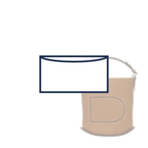 (15-5/ Del-Pin-Mini-R) Bag Organizer for Pin Mini Bucket : Raw-Edge