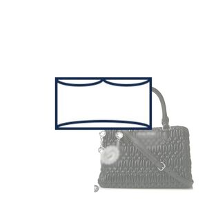 (15-62/ MU-Crystal-Tote-DS) Bag Organizer for Crystal Cloque Nappa Leather Handbag