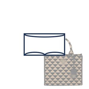 (10-3/ P-1BA354-U) Bag Organizer for P Small Symbol Jacquard Fabric Handbag