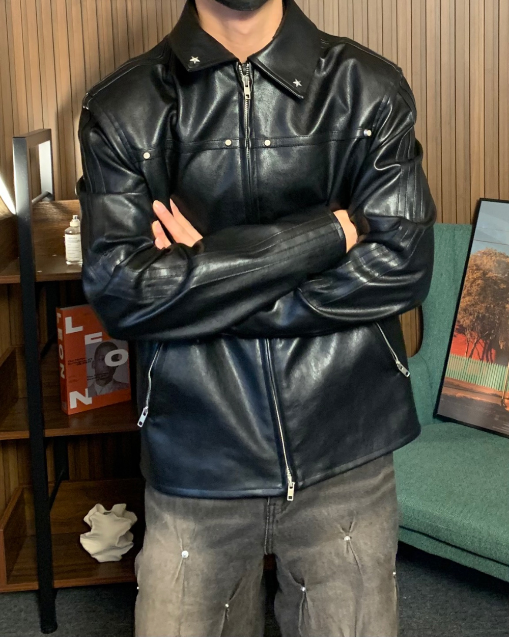 재킷 모델 착용 이미지-S1L47