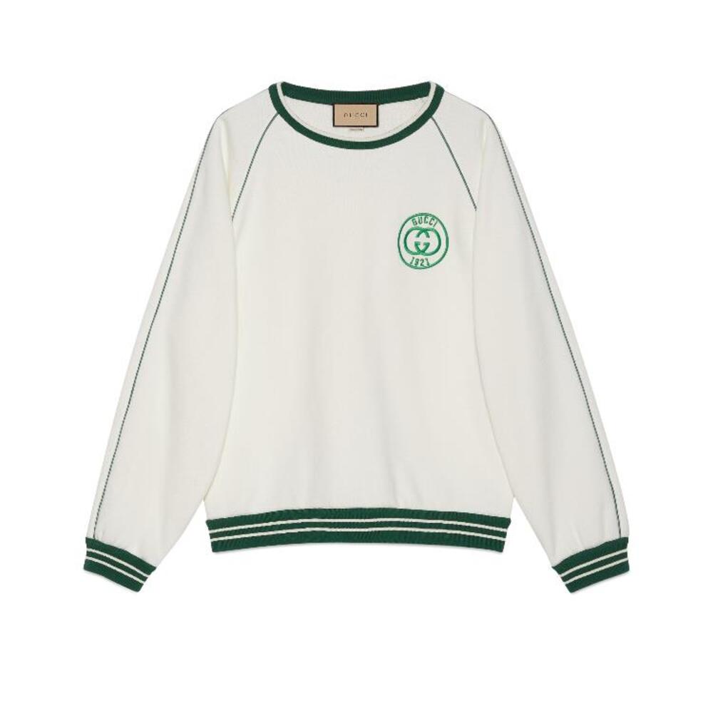 구찌 남성 티셔츠 맨투맨 756646 XJFV7 9088 Cotton jersey sweatshirt with patch