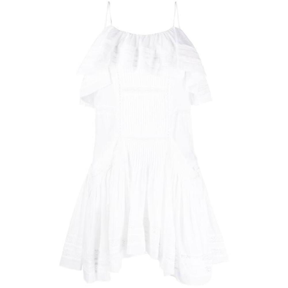 MARANT ETOILE 여성 원피스 White Broderie Anglaise Mini Dress 19522480_RO0048FAA1J54E