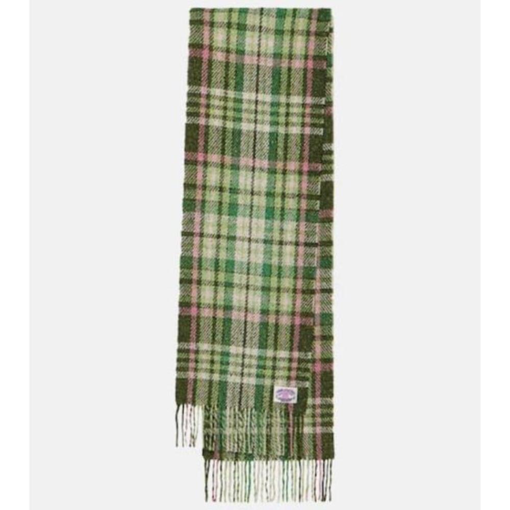 아크네스튜디오 여성 스카프 숄 Checked wool&amp;silk blend scarf P00890959