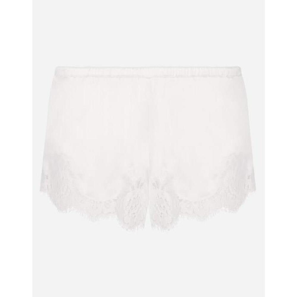 돌체앤가바나 여성 언더웨어 파자마 Shorts in satin with lace O3A02TFUAD8W0001