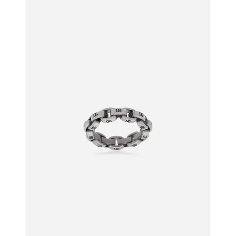 돌체앤가바나 남성 반지 Chain ring with DG logos WRO5P6W1111G7657