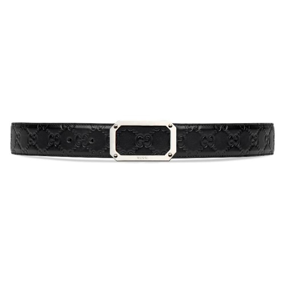 구찌 남성 벨트 403941 CWC0N 1000 Gucci Signature leather belt