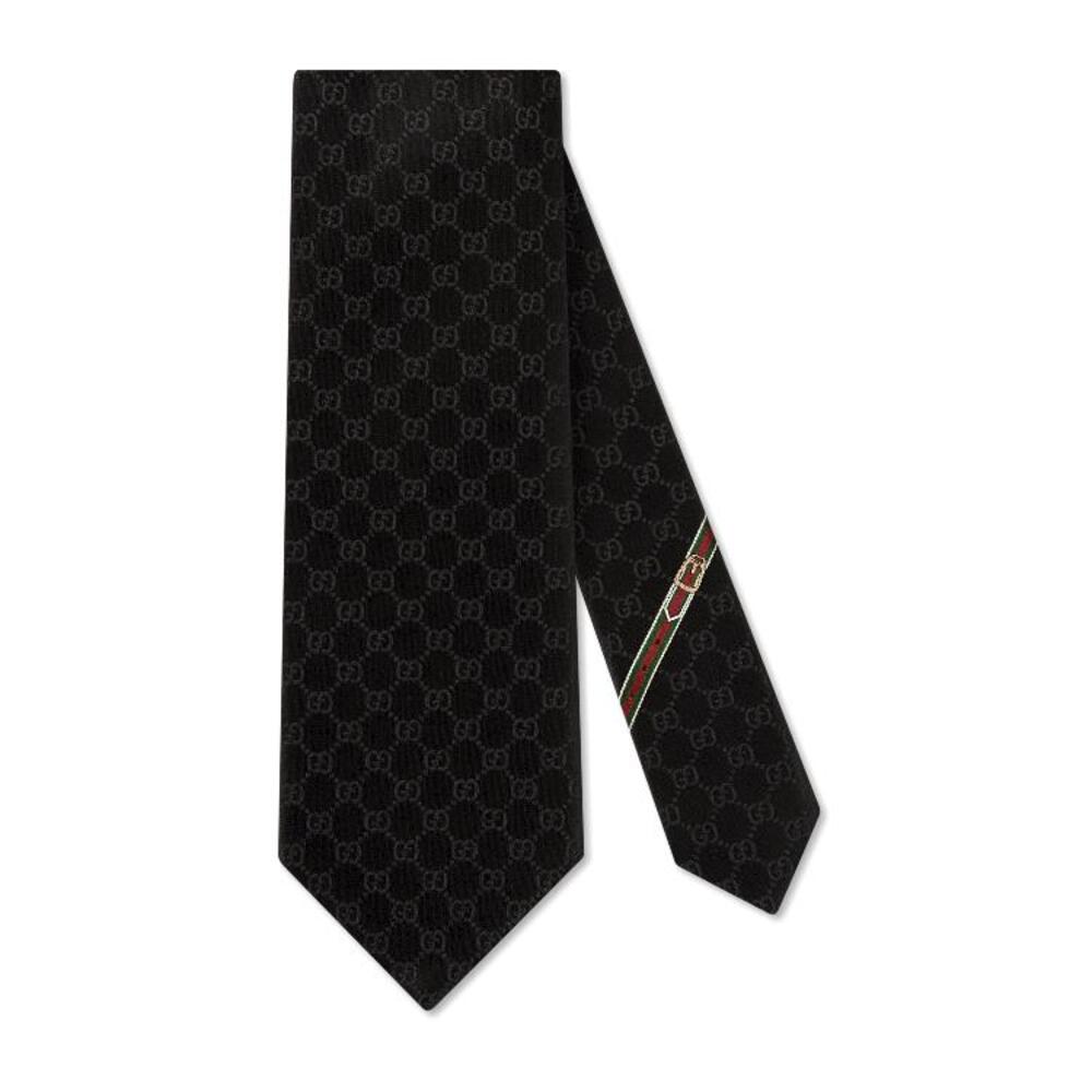 구찌 남성 스카프 숄 456520 4B002 1000 GG pattern silk tie