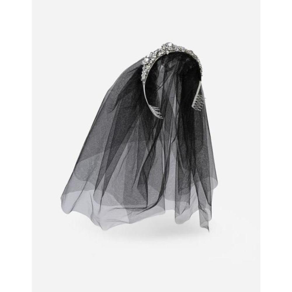돌체앤가바나 여성 주얼리 Rhinestone diadem with tulle veil WHO2N3W111187655