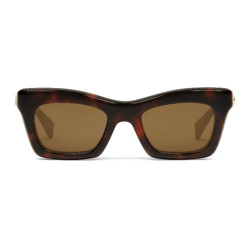구찌 여성 선글라스 791813 J0740 2382 Rectangular frame sunglasses