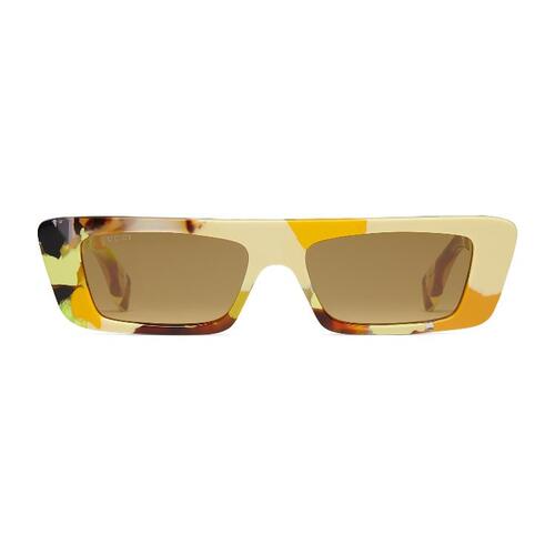 구찌 여성 선글라스 778350 J0765 7023 Rectangular frame sunglasses