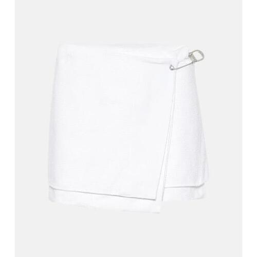 프라다 여성 스커트 Cotton blend tweed wrap miniskirt P00461457