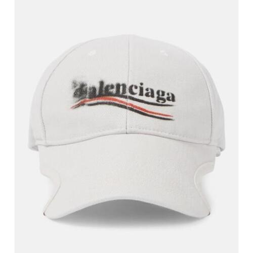 발렌시아가 여성 모자 Logo cotton drill baseball cap P00907060
