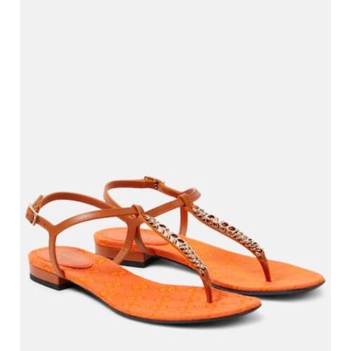 구찌 여성 샌들 슬리퍼 Gucci Signoria leather thong sandals P00938117