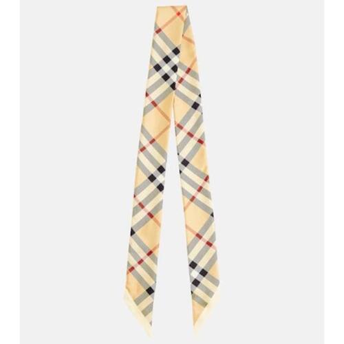 버버리 여성 스카프 숄 Burberry Check silk twill scarf P00883807