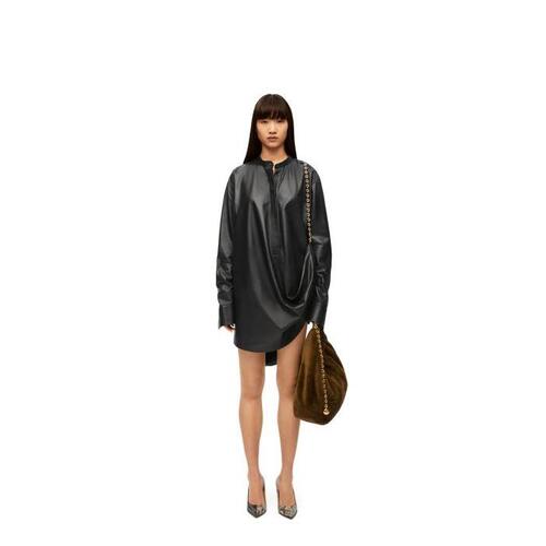 로에베 여성 원피스 Chain shirt dress in nappa lambskin Black S540Y53L60-1100