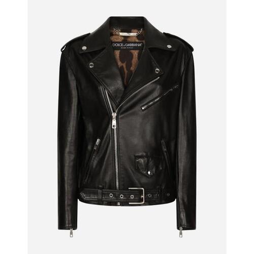 돌체앤가바나 여성 아우터 Leather biker jacket F9P52LHULRKN0000