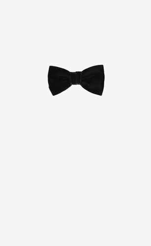 생로랑 남성 스카프 숄 4850034Y5511000 yves bow tie in black velvet