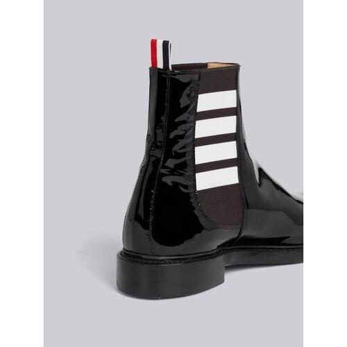 톰브라운 남성 부츠 Black Soft Patent Leather 4 Bar Chelsea Boot MFB187E-00216-001