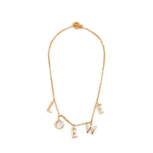 로에베 여성 목걸이 LOEWE necklace in sterling silver Gold J984241X01-8130
