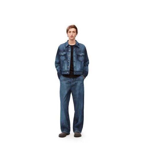 로에베 남성 바지 데님 Pixelated baggy jeans in denim Raw Denim H526Y11W08-2834